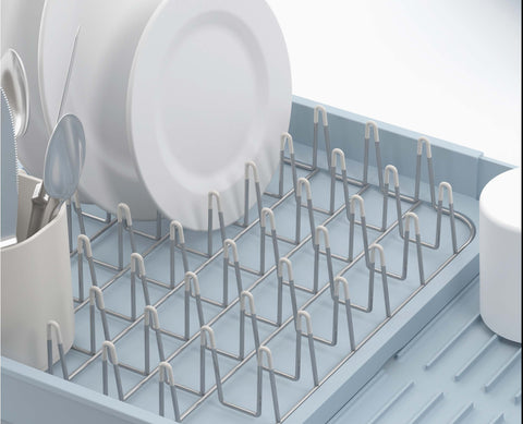 Extend™ Light Blue Expandable Dish Drainer