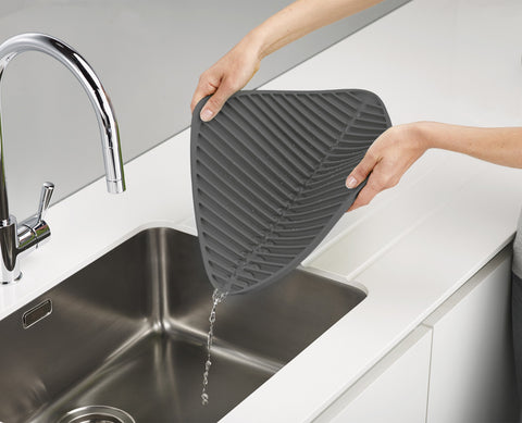 Flume™ Grey Dish Draining Mat