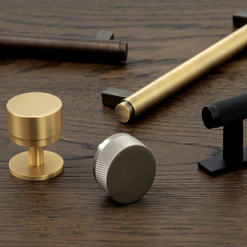 Bellevue Knob Dark Brushed Brass