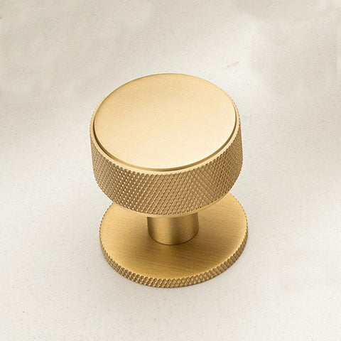 Belgravia Round Knob 35mm Brushed Satin Brass