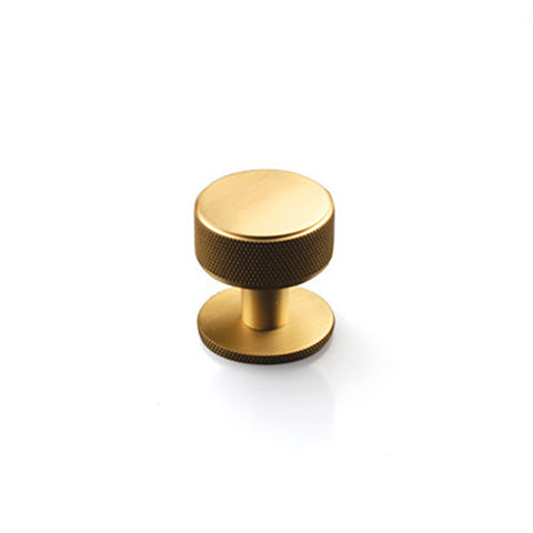 Belgravia Round Knob 35mm Brushed Satin Brass