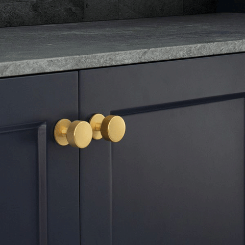 Belgravia Round Knob 35mm Brushed Satin Brass