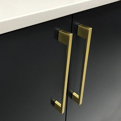 Livorno D Handle Brushed Matt Brass