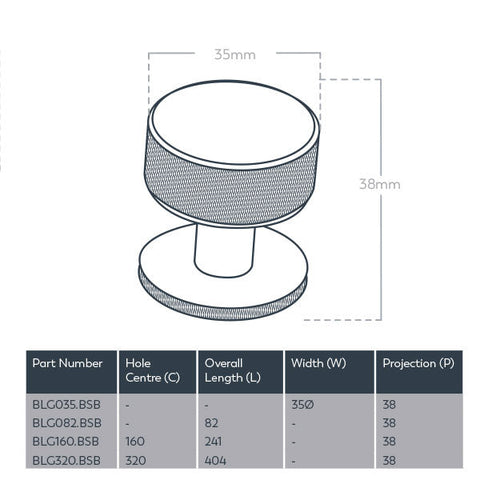 Belgravia Round Knob 35mm Brushed Satin Brass