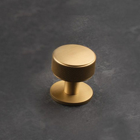 Belgravia Round Knob 35mm Brushed Satin Brass