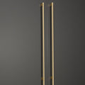 Momo Handles Graf Knurled D Handle Brushed Dark Brass 1178mm - The Blue Space
