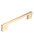Momo Handles Livorno D Handle 128mm Brushed Matt Brass - The Blue Space