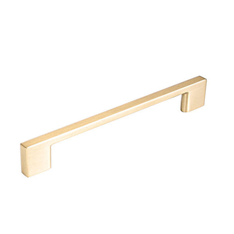 Momo Handles Livorno D Handle 160mm Brushed Matt Brass - The Blue Space