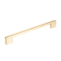 Momo Handles Livorno D Handle 192mm Brushed Matt Brass - The Blue Space