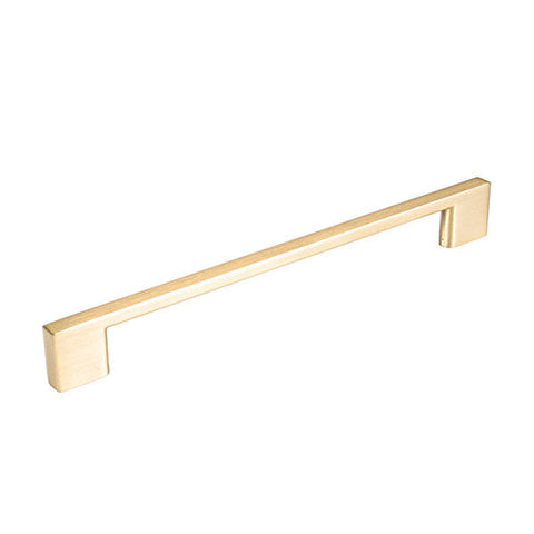 Momo Handles Livorno D Handle 192mm Brushed Matt Brass - The Blue Space