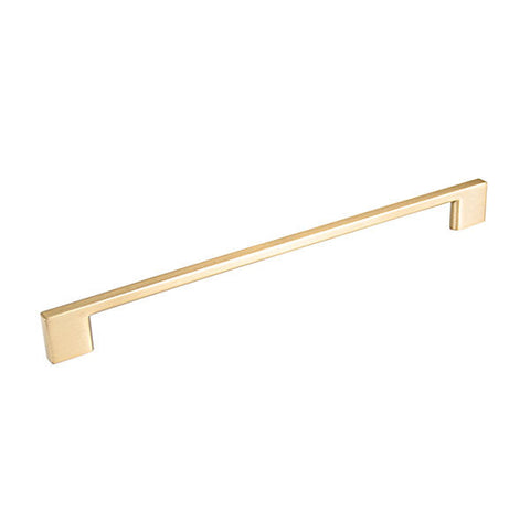 Momo Handles Livorno D Handle 256mm Brushed Matt Brass - The Blue Space