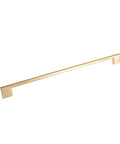 Momo Handles Livorno D Handle 320mm Brushed Matt Brass - The Blue Space