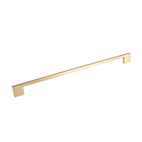 Momo Handles Livorno D Handle 320mm Brushed Matt Brass - The Blue Space