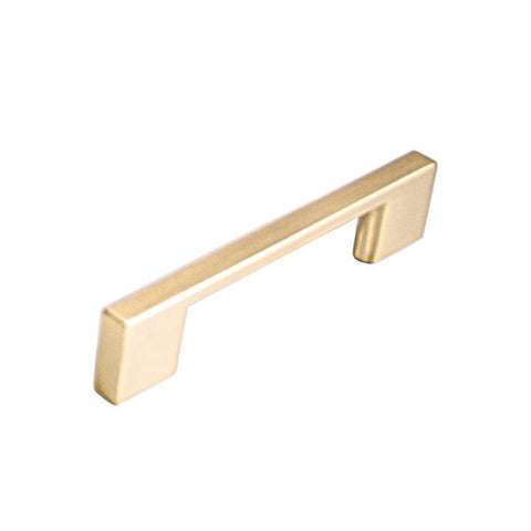 Momo Handles Livorno D Handle 96mm Brushed Matt Brass - The Blue Space